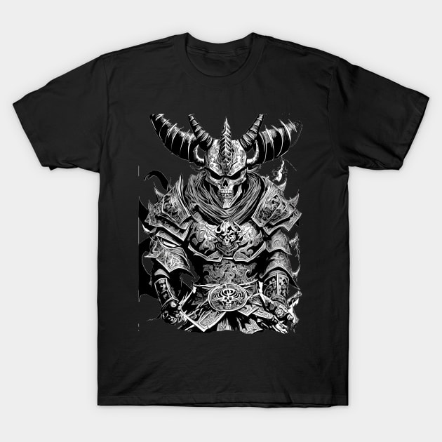 Demon Samurai warrior T-Shirt by Terror-Fi